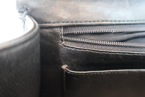 CHANEL/シャネル 中マトラッセシングルフラップチェーンショルダーバッグ ラムスキン ブラック/ゴールド金具 ショルダーバッグ 700060269