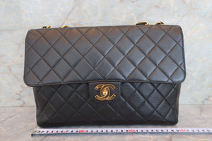 CHANEL/シャネル 中マトラッセシングルフラップチェーンショルダーバッグ ラムスキン ブラック/ゴールド金具 ショルダーバッグ 700060245