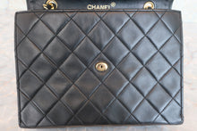 Load image into Gallery viewer, CHANEL Big CC mark chain shoulder bag Lambskin Black/Gold hadware Shoulder bag 600080056
