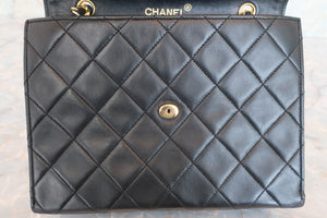 CHANEL/シャネル デカココチェーンショルダーバッグ ラムスキン ブラック/ゴールド金具 ショルダーバッグ 600080056