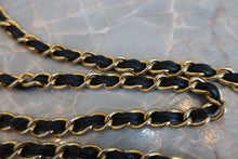 Load image into Gallery viewer, CHANEL CC mark chain shoulder bag Lambskin Navy/Gold hadware Shoulder bag 600050199
