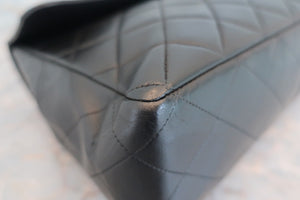 CHANEL/シャネル 中マトラッセシングルフラップチェーンショルダーバッグ ラムスキン ブラック/ゴールド金具 ショルダーバッグ 700060245