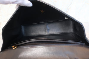 CHANEL Medium Matelasse single flap chain shoulder bag Lambskin Black/Gold hadware Shoulder bag 700100116