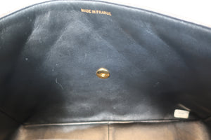 CHANEL Medium Matelasse single flap chain shoulder bag Lambskin Black/Gold hadware Shoulder bag 700100116