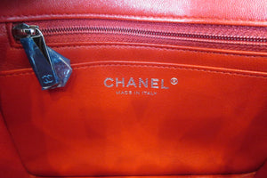 CHANEL/シャネル ミニマトラッセシングルフラップチェーンショルダーバッグ ラムスキン レッド/シルバー金具 ショルダーバッグ 700050239