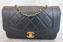 将图片加载到图库查看器，CHANEL/香奈儿 戴妃 CF 链条包 羊皮 Black/Gold hadware(黑色/金色金属) 肩背包 600080055
