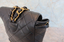 Load image into Gallery viewer, CHANEL Matelasse chain back pack Lambskin Black/Gold hadware Back pack 800070100
