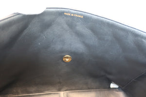 CHANEL/シャネル 中マトラッセシングルフラップチェーンショルダーバッグ ラムスキン ブラック/ゴールド金具 ショルダーバッグ 700060245