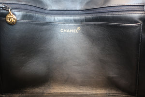 CHANEL/シャネル 中マトラッセシングルフラップチェーンショルダーバッグ ラムスキン ブラック/ゴールド金具 ショルダーバッグ 700060245