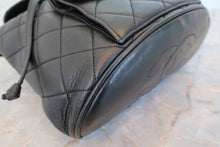 Load image into Gallery viewer, CHANEL Matelasse chain back pack Lambskin Black/Gold hadware Back pack 800070100
