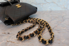 Load image into Gallery viewer, CHANEL Matelasse chain back pack Lambskin Black/Gold hadware Back pack 800070100
