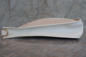 HERMES／エルメス エブリン1GM トワルアッシュ/トリヨンクレマンス ベージュ/ホワイト □H刻印 ショルダーバッグ 700050081