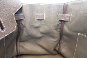 HERMES／エルメス バーキン35 トリヨンクレマンス エトゥープ □R刻印 ハンドバッグ 700030135