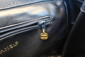 CHANEL/シャネル ココマークチェーンリュック キャビアスキン ネイビー/ゴールド金具 リュック 700090069