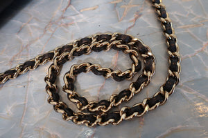 CHANEL Matelasse chain shoulder bag Lambskin Black/Beige/Gold hadware Shoulder bag 600120175