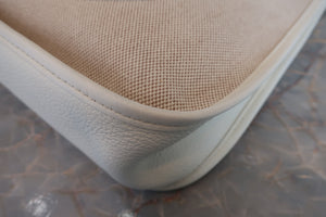 HERMES／エルメス エブリン1GM トワルアッシュ/トリヨンクレマンス ベージュ/ホワイト □H刻印 ショルダーバッグ 700050081