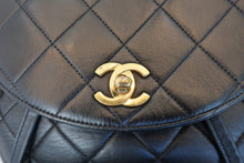 Load image into Gallery viewer, CHANEL Matelasse chain back pack Lambskin Black/Gold hadware Back pack 800070100
