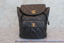 画像をギャラリービューアに読み込む, CHANEL/シャネル マトラッセチェーンリュック ラムスキン ブラック/ゴールド金具 リュック 700060267

