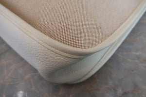 HERMES／エルメス エブリン1GM トワルアッシュ/トリヨンクレマンス ベージュ/ホワイト □H刻印 ショルダーバッグ 700050081