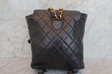 画像をギャラリービューアに読み込む, CHANEL/シャネル マトラッセチェーンリュック ラムスキン ブラック/ゴールド金具 リュック 700060267
