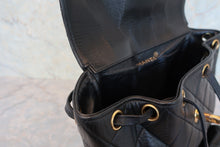Load image into Gallery viewer, CHANEL Matelasse chain back pack Lambskin Black/Gold hadware Back pack 800070100
