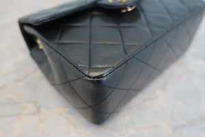 CHANEL/シャネル ミニマトラッセシングルフラップチェーンショルダーバッグ ラムスキン ブラック/ゴールド金具 ショルダーバッグ 700090044