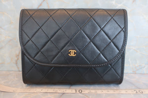 CHANEL/シャネル ミニマトラッセチェーンショルダーバッグ ラムスキン ブラック/ゴールド金具 ショルダーバッグ 600100147