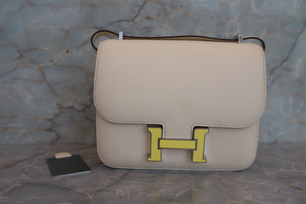 HERMES／エルメス コンスタンス3 ミニ ヴォーエプソン ナタ B刻印 ショルダーバッグ 700070300
