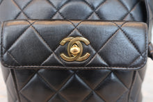 画像をギャラリービューアに読み込む, CHANEL/シャネル マトラッセチェーンリュック ラムスキン ブラック/ゴールド金具 リュック 700060267
