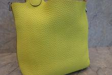 Load image into Gallery viewer, HERMES PICOTIN LOCK PM Clemence leather Lime Y Engraving Hand bag 600120016
