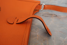 画像をギャラリービューアに読み込む, HERMES／エルメス エブリンTPM ヴォーエプソン オレンジ □H刻印 ショルダーバッグ 800050026
