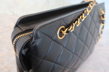 画像をギャラリービューアに読み込む, CHANEL/シャネル マトラッセチェーンショルダーバッグ ラムスキン ブラック/ゴールド金具 ショルダーバッグ 800020092

