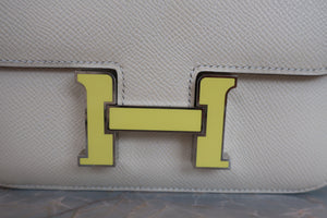 HERMES／エルメス コンスタンス3 ミニ ヴォーエプソン ナタ B刻印 ショルダーバッグ 700070300