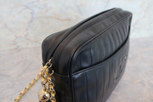 将图片加载到图库查看器，CHANEL/香奈儿 coco小姐 流苏 链条包 羊皮 Black/Gold hadware(黑色/金色金属) 肩背包 700110148
