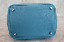 將圖片載入圖庫檢視器 HERMES／エルメス ピコタンロックＰＭ トリヨンクレマンス ブルージーン ハンドバッグ 700060255
