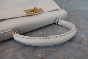HERMES／エルメス ケリー28 ヴォーガリバー ホワイト 〇R刻印 ハンドバッグ 700040113