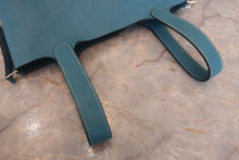 將圖片載入圖庫檢視器 HERMES／エルメス ピコタンロックＰＭ トリヨンクレマンス ブルージーン ハンドバッグ 700060255
