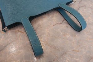 HERMES／エルメス ピコタンロックＰＭ トリヨンクレマンス ブルージーン ハンドバッグ 700060255