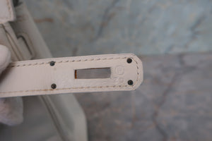 HERMES／エルメス ケリー28 ヴォーガリバー ホワイト 〇R刻印 ハンドバッグ 700040113