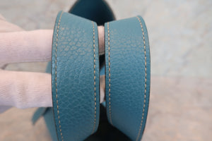 HERMES／エルメス ピコタンロックＰＭ トリヨンクレマンス ブルージーン ハンドバッグ 700060255