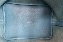 將圖片載入圖庫檢視器 HERMES／エルメス ピコタンロックＰＭ トリヨンクレマンス ブルージーン ハンドバッグ 700060255
