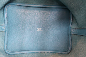 HERMES／エルメス ピコタンロックＰＭ トリヨンクレマンス ブルージーン ハンドバッグ 700060255