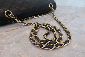 CHANEL/香奈儿 CF 双盖 双链 肩背包 羊皮 Black/Gold hadware(黑色/金色金属) 肩背包 600080039