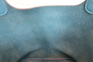 HERMES／エルメス ピコタンロックＰＭ トリヨンクレマンス ブルージーン ハンドバッグ 700060255
