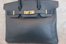 Load image into Gallery viewer, HERMES BIRKIN 30 Graine Couchevel leather Navy □D Engraving Hand bag 600050208
