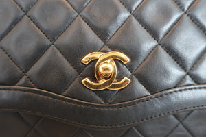 CHANEL/シャネル ミニマトラッセチェーンショルダーバッグ ラムスキン ブラック/ゴールド金具 ショルダーバッグ 600100151