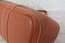将图片加载到图库查看器，HERMES  GARDEN PARTY PM Negonda leather Gold □M刻印 Tote bag 700120178
