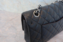 Load image into Gallery viewer, CHANEL Matelasse double flap double chain shoulder bag Caviar skin Black/Silver hadware Shoulder bag 800080082
