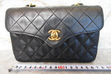将图片加载到图库查看器，CHANEL/香奈儿 迷你CF 链条包 羊皮 Black/Gold hadware(黑色/金色金属) 肩背包 700100155
