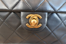 画像をギャラリービューアに読み込む, CHANEL/シャネル ミニマトラッセシングルフラップチェーンショルダーバッグ ラムスキン ブラック/ゴールド金具 ショルダーバッグ 800020042
